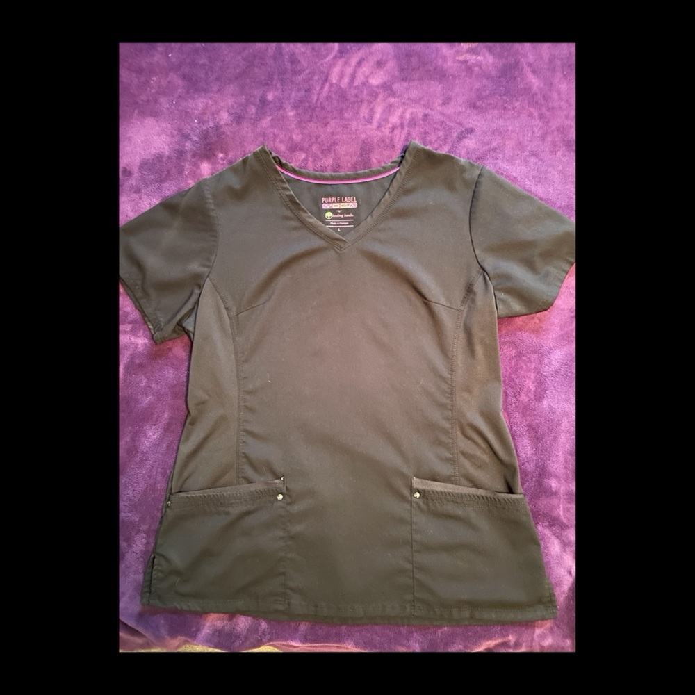 Purple Label Yoga Scrub Top by Healing Hands